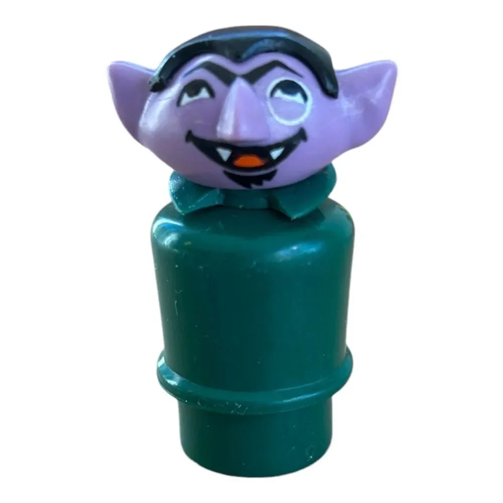 vintage fisher‎ price little people sesame street count von count 1973
